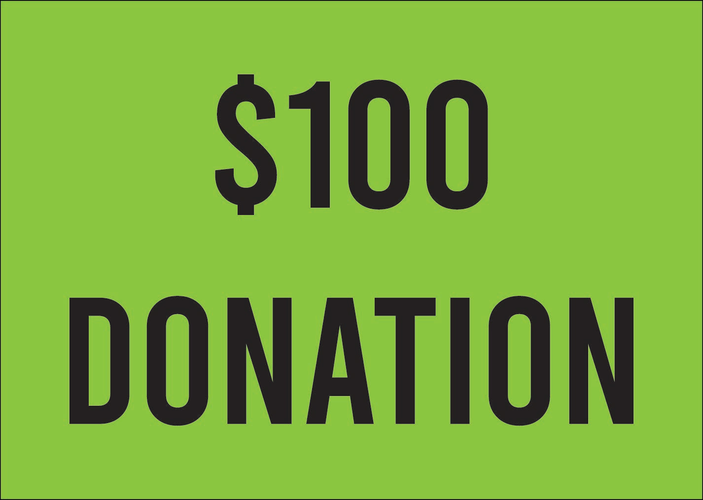 $100 Donation - meaningful relief